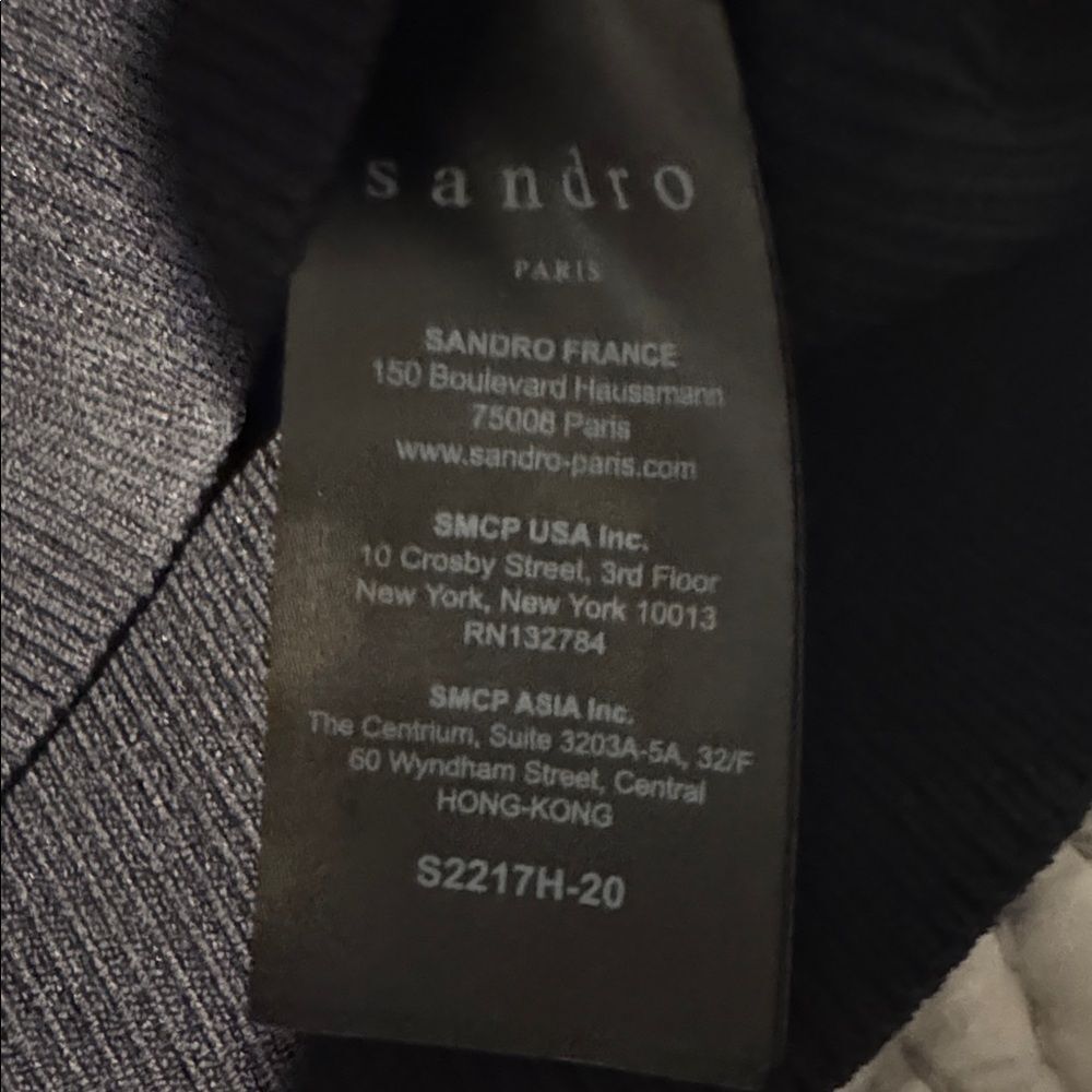 Sandro Jova Off the Shoulder knit Black Sweater Size 1 (small) - Picture 5 of 7